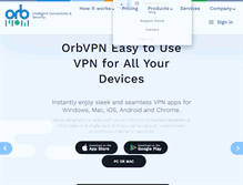 Tablet Screenshot of orbvpn.com